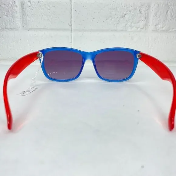 Vintage Playboy 70's Blue red PB00109-15 Sunglasses Frame Blue Lens H1354